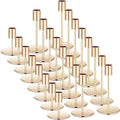 Sieral Candle Holders Bulk Taper Candlesticks Holders Set Modern Decorative Metal Candelabras for Wedding Anniversary Home Dinning Table Centerpiece Xmas Party Decor(Gold,24 Pcs) by Sieral