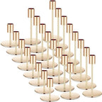 Sieral Candle Holders Bulk Taper Candlesticks Holders Set Modern Decorative Metal Candelabras for Wedding Anniversary Home Dinning Table Centerpiece Xmas Party Decor(Gold,24 Pcs) by Sieral