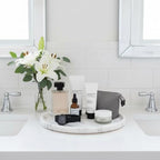 MARMOR Natural Calacatta Marble Tray, Luxury Vanity Tray for Bathroom Counter, Perfume Organizer, Jewelry Tray, Candle Holder Decor, Kitchen Countertop Organizer, Elegant Home Decorative Tray Gift - Image 2
