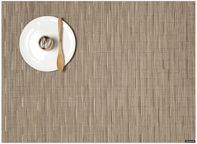 Chilewich Bamboo Placemats Set of 4, Woven Rectangle Placemats by Chilewich