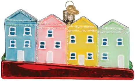 Old World Christmas San Francisco Painted Ladies Glass Blown Ornament for Christmas Tree, Handcrafted Holiday Decoration, Landmark Collection - Image 2