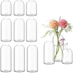 Etolies Glass Bud Vases in Bulk Set of 12, Clear Small Vases for Flowers,Modern Cylinder Glass Vase for Wedding Party Dining Table Centerpieces, Living Room Decorative, Home Decor. by Etolies
