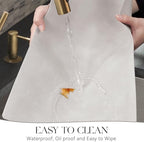 MOSAYT Vinyl Faux Leather Placemats, Set of 12, Light Grey - Image 4