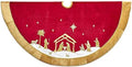 Kurt S. Adler TS0233 Tree Skirt, Red, Gold, 20.50l x 12.50w x 10.00h by KurtSAdler