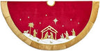 Kurt S. Adler TS0233 Tree Skirt, Red, Gold, 20.50l x 12.50w x 10.00h by KurtSAdler