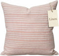 Decorative Pillow Cover French Country Pillow Cover Cottage Decor Floral Block Print, Farmhouse Decorative Cushion Cover, Spring Pillow Cover Line and Loop (Blush Peach) by LineandLoop