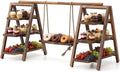 3 Tier Wood Ladder Cupcake Stand Serving Tray Wood 3 Tier Foldable Serving Tray Set of 2 by Cyrelwing