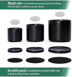 D'vine Dev 3-Pack Black Terracotta Pots & Saucers, 4/5/6 in, 40-T-A-2 - Image 4