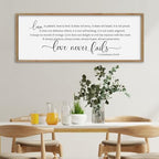SRSZHIYUE Bible Verse Wall Art Love is Patient Kind Sign 40"×15" Wood - Image 4