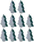 OFFSCH 10pcs Christmas Party Favor Boxes Tree Shaped Plastic Candy Containers with Lids Decorative Holiday Treat Holders for Cookies Chocolates Xmas Party Supplies by OFFSCH