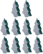 OFFSCH 10pcs Christmas Party Favor Boxes Tree Shaped Plastic Candy Containers with Lids Decorative Holiday Treat Holders for Cookies Chocolates Xmas Party Supplies by OFFSCH