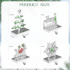 Christmas Stocking Holders for Mantle Weighted Metal Stocking Hangers Hooks for Fireplace Christmas Decorations (Set of 4) - Image 3