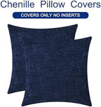 CaliTime Decorative Couch Throw Pillow Covers 26 X 26 Inches Navy Blue - Image 6
