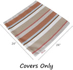 Outdoor/Indoor Sunbrella Throw Pillows Square Set of 2 Pieces 24 inch x 24 inch Beaming Mojave - Cover Only, Insert Not Included - Image 5