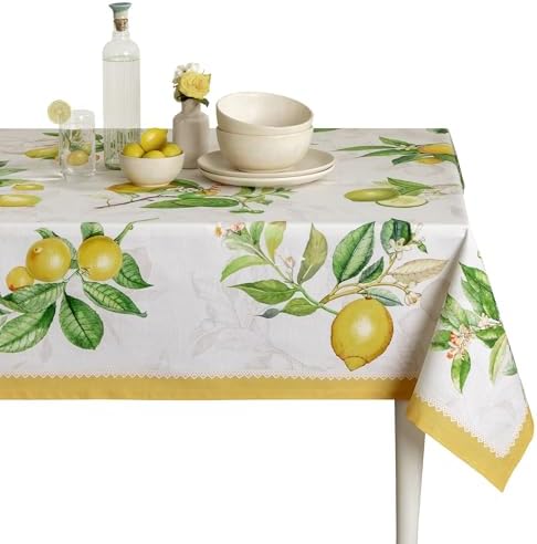 Maison d' Hermine Table Cloth Rectangle Table Reusable 100% Cotton 60"x90" by MaisondHermine