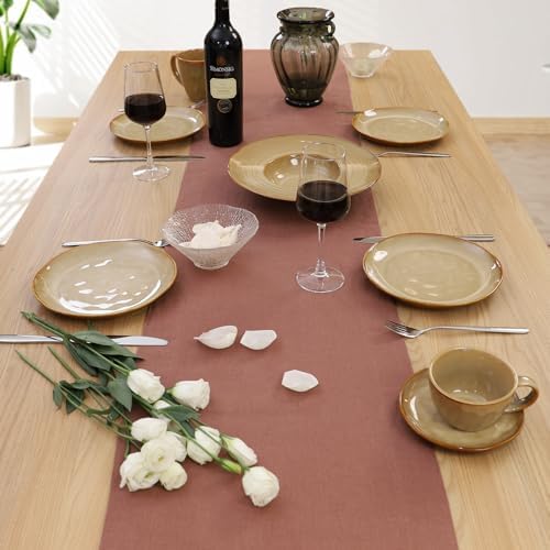 Linen Table Runner 72 Inches Long, 100% French Linen Table Runners - Image 5