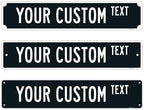 Custom Street Sign, Personalized Novelty Road, Brown Background, Christmas | 42x6 Inches, ACM, Made in USA by Sigo Signs by SigoSigns