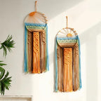 Artilady 2 Pack Macrame Hanging Tapestry Sun Wall Decor, Boho Dream Catcher by Artilady