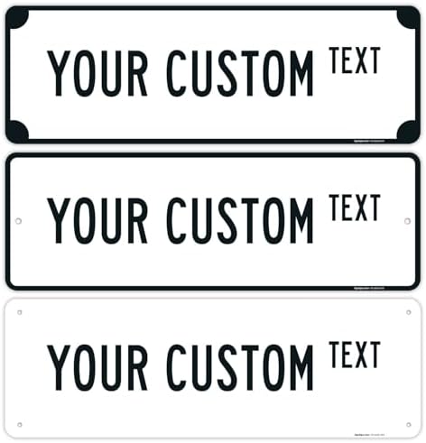 Custom Street Sign, Personalized Novelty Road, Brown Border, Christmas | 18x6 Inches, ACM, Made in USA by Sigo Signs by SigoSigns