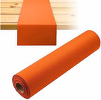 Disposable Table Runner for Dining Table, 16" 20-Pack Linen-Like Orange Paper Table Runners for Party, Wedding Or Event - Image 3
