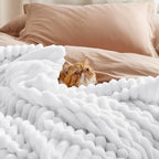 Bedsure Soft King Size Blankets for Bed Bright White 108"x90" - Image 5