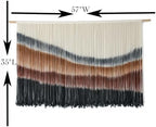 Macrame Wall Hanging Boho Wall Decor Large-Scale Tie-Dye Tapestry 57"W*35"L - Image 5
