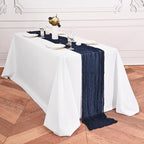 16 Pack Navy Blue Table Runners 10FT Cheesecloth Table Runner Boho Gauze Table Runner Long Rustic Sheer Fabric Table Runners for Wedding Party Bridal Shower Farmhouse & Home Decor - Image 4