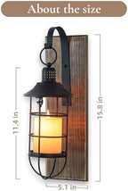 Wall Candle Sconce with Black Lantern, Set of 2 Farmhouse Decor - Image 4