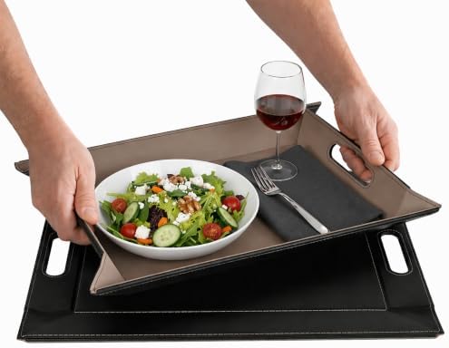 2-in-1 Serving Tray & Placemat | Faux Leather & Reversible by FREEFORM