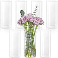 7pcs Glass Cylinder Vases for Centerpieces - 8 Inch Tall Glass Vases for Flower, Clear Flower Vase Bulk Floating Candle Vase for Table Centerpiece Wedding Home Décor by TumblerHome