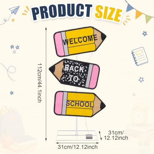 VIHOSE Pencil Classroom Light Decor 42 Inch H Pre-lit Back to School Light - Image 2