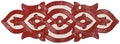 Lightnpro Beaded Table Runner Elegant Infinity Design - Handmade Glitz Table Décor for Weddings, Parties, Holidays, Gifting & Everyday Use - Decorative Centerpiece Accent - 13x36 Inch - Maroon Ivory by Lightnpro