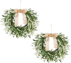 Olive Wreath for Front Door, 19'' Real Touch Door Wreath with Fruits by ArtificialPlants