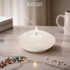 Tea Light Candle Holders Set of 3 – Handcrafted Natural Marble Tealight & Votive Holders in Graduated Sizes (4", 3.5", 3"), Decorative Stone Candle Holders for Home Décor & Table Centerpieces - Image 6