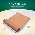 Burlap Table Runners (Pack of 12) – 12”x 108” - No-Fray Finished Edge Premium Quality Natural Table Runner – No Odor, Eco-Friendly Burlap Runner, Perfect for Rustic Table Decor and Other DIY Crafts - Image 2