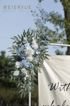 Artificial Wedding Arch Flowers Kit(Pack of 2) for Wedding Arch, Bridal Shower, Ceremony and Reception Backdrop Decoration (Blue Inspiration) - Image 4