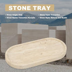 Koville Italian Travertine Tray, 12"x6" Vanity Decorative Marble Tray for Countertop, Catchall Tray for Perfume, Candles, Jewelry Dish Tray - Image 6