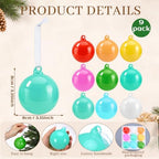 FoldTier 9pcs 3" Colorful Glass Ball Christmas Tree Ornament, Multicolor - Image 2