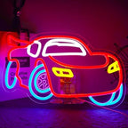 Car Neon Sign Dimmable Racing Car Led Neon Light for Wall Decor for Bedroom Playroom Gameroom Birthday Party Gifts for Boys Girls Fans 15.75×9.06 IN-USB Powered-Acrylic by Unknown
