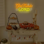 Give Thanks to the Lord Neon Sign Christian Thanksgiving LED Light up signs - Image 6