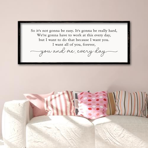 ZZJJHYWGQ Romantic Movie Quote Sign, Black, 32"×12" - Image 5
