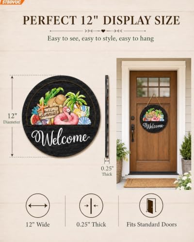 16PCS Interchangeable Welcome Sign for Front Door,Season Wreath Home Decor - Image 4
