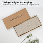 Signature Linen™ by D'Moksha, Natural Table Runner 120 Inches Long, 100% Pure Linen, Hemstitch, 14 x 120 Inch Table Runner for Dresser, Dining- Fall, Weddings, Outdoor Hosting - Image 4