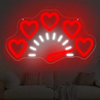 Love Heart Neon Sign Gauge Shape LED Light, USB Powered Neon Lamp Dimmable by DUOLIYBC