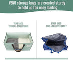 VENO Moving Bags, Wide Open Top, Clear Window, Light Green, 6 Pack - Image 5