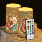 to The Worlds No 1 Grandma Decorations Indoor Candles with Floral Flameless Candles with Remote and Timer 2 Pack Battery Operated Grandma Mothers Day Themed LED Candles for Gift Home Decor by WelcometoLuarisgur