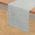 Solino Home 100% Pure Linen Table Runner Chambray Grey, Athena 14 x 144 in by SolinoHome