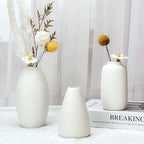 White Vases Set of 10, Small Ceramic Flower Vases Bulk Bud Vases for Wedding Table Centerpieces Decor Pampas Grass Modern Boho Home Party Decor DIY Gift - Image 3