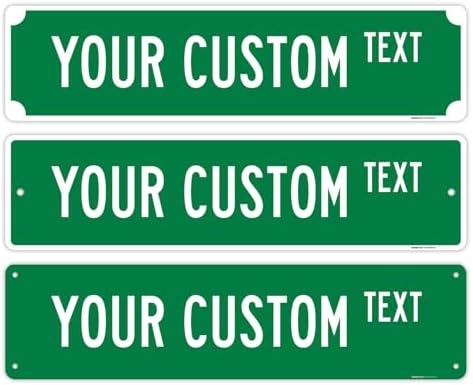 Custom Street Sign, Personalized Street Sign, Customizable Novelty Road by SigoSigns