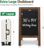 TEAKMAMA A Frame Chalkboard Signs 40"x20", Large Freestanding Chalk Board - Image 2